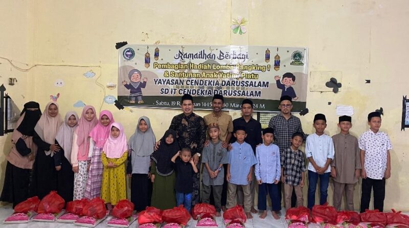 SD IT Cendekia Darussalam Adakan buka Puasa Bersama dan Santunan Anak Yatim